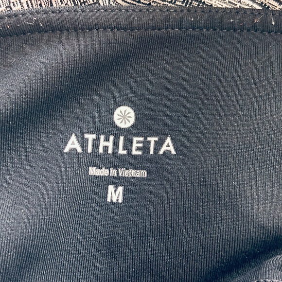 Athleta High Rise Jacquard Flow Chaturanga Black & Gray Leggings Tight Sz Small - Picture 9 of 10